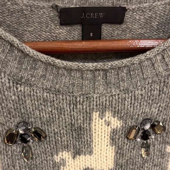 J. Crew Beaded Llama Wool Sweater - Picture 3 of 5